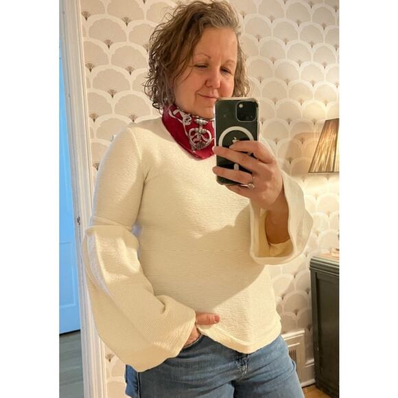 Madewell Sweaters - Madewell White Cotton Blend Sweater X-small